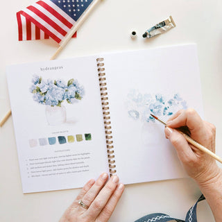 Americana watercolor workbook-Stationary-emily lex studio-Summit Lane Boutique, Women's Apparel and Gifts located in Grand Rapids, MI