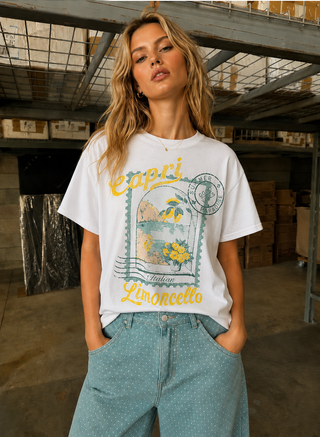 Capri Limoncello Tee-Graphic Tees-Sweet Claire-Summit Lane Boutique, Women's Apparel and Gifts located in Grand Rapids, MI