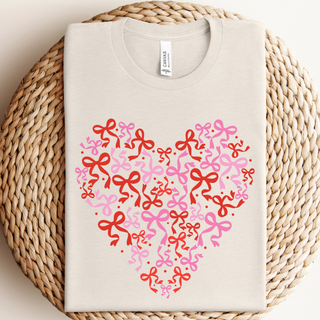 Bow Hearts Graphic Tee-Graphic Tees-Willow Poppy-Summit Lane Boutique, Women's Apparel and Gifts located in Grand Rapids, MI