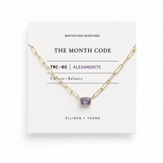 The Month Code Birthstone Necklace Collection-Necklaces-Ellison+Young-Summit Lane Boutique, Women's Apparel and Gifts located in Grand Rapids, MI