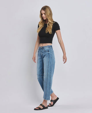 Kate II Barrel Leg-Jeans-VERVET by FLYING MONKEY-Summit Lane Boutique, Women's Apparel and Gifts located in Grand Rapids, MI