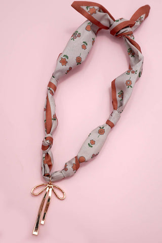 HANDMADE SCARF CHARM NECKLACE-Necklaces-JOSSLYN by wall to wall-Summit Lane Boutique, Women's Apparel and Gifts located in Grand Rapids, MI