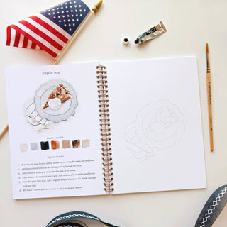 Americana watercolor workbook-Stationary-emily lex studio-Summit Lane Boutique, Women's Apparel and Gifts located in Grand Rapids, MI