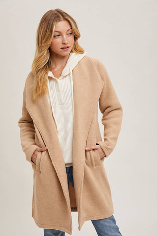 Sally Long Line Jacket-Jackets-Bluivy-Summit Lane Boutique, Women's Apparel and Gifts located in Grand Rapids, MI
