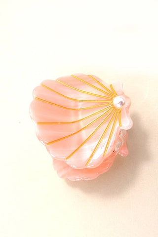 SEASHELL HAIR CLAW CLIPS-Hair Accessories-JOSSLYN by wall to wall-Summit Lane Boutique, Women's Apparel and Gifts located in Grand Rapids, MI