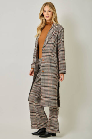 The Astor Houndstooth Plaid Coat-Jacket-Mystree-Summit Lane Boutique, Women's Apparel and Gifts located in Grand Rapids, MI
