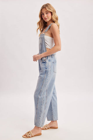 Harper Barrel Overalls-Jeans-Bluivy-Summit Lane Boutique, Women's Apparel and Gifts located in Grand Rapids, MI