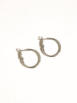 Eska 18K Gold Non-Tarnish Classic Thin Hoop Earring-Earrings-Flânerie by MAIQ-Summit Lane Boutique, Women's Apparel and Gifts located in Grand Rapids, MI
