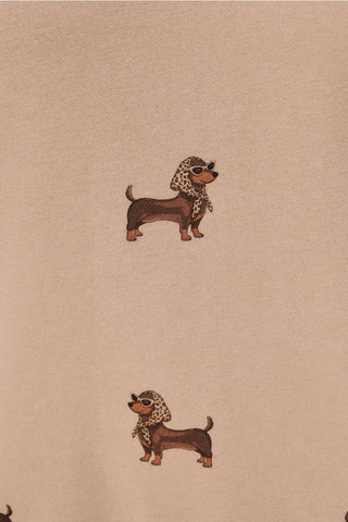 The Dottie Dachshund Sweatshirt-Sweatshirt-Sunday Edition by LE LIS-Summit Lane Boutique, Women's Apparel and Gifts located in Grand Rapids, MI