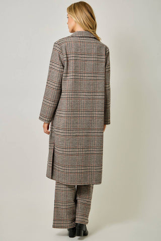 The Astor Houndstooth Plaid Coat-Jacket-Mystree-Summit Lane Boutique, Women's Apparel and Gifts located in Grand Rapids, MI