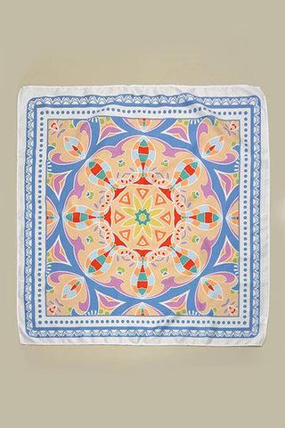 TRIBAL PRINT SILKY FEEL BANDANA SCARF-Scarves-JOSSLYN by wall to wall-Summit Lane Boutique, Women's Apparel and Gifts located in Grand Rapids, MI