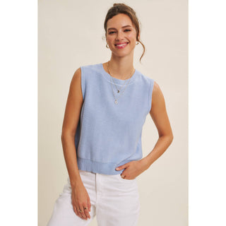 Bow Back Sweater Top-Sleeveless-in february-Summit Lane Boutique, Women's Apparel and Gifts located in Grand Rapids, MI