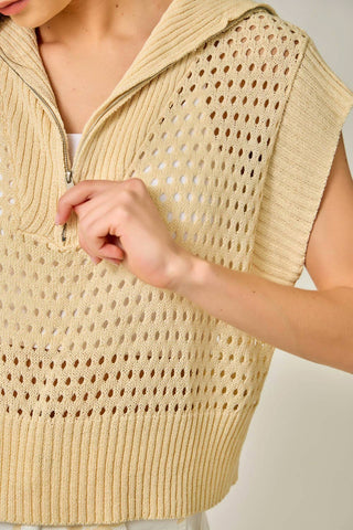 The Haven Fishnet Top-Short Sleeves-Mystree-Summit Lane Boutique, Women's Apparel and Gifts located in Grand Rapids, MI