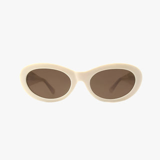 CORA IVORY Polarized Fashion Oval Round Sunglasses-Sunglasses-Kohv Eyewear-Summit Lane Boutique, Women's Apparel and Gifts located in Grand Rapids, MI