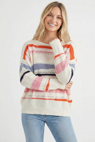 Corrie Top-Long Sleeves-Kori America-Summit Lane Boutique, Women's Apparel and Gifts located in Grand Rapids, MI