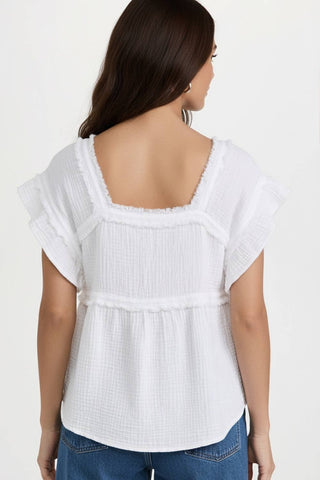 Sylvie Cotton Blouse-Kori America-Summit Lane Boutique, Women's Apparel and Gifts located in Grand Rapids, MI