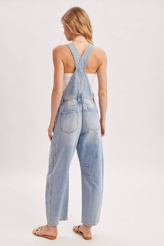 Harper Barrel Overalls-Jeans-Bluivy-Summit Lane Boutique, Women's Apparel and Gifts located in Grand Rapids, MI