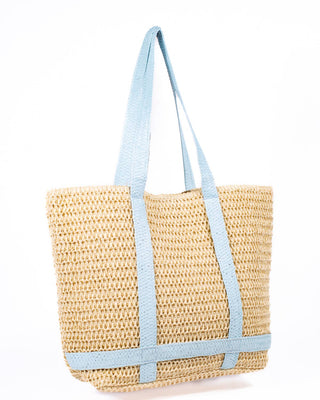 Brittney Beach Tote Natural/Palace Blue 19.5x13.5x6-Tote Bag-The Royal Standard-Summit Lane Boutique, Women's Apparel and Gifts located in Grand Rapids, MI