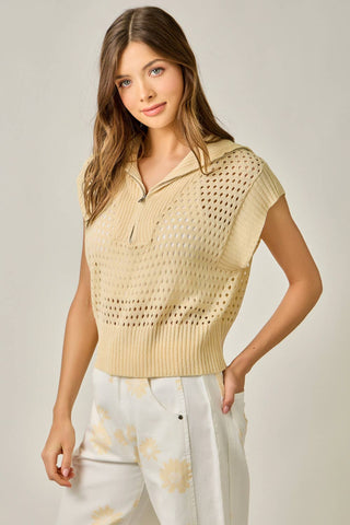 The Haven Fishnet Top-Short Sleeves-Mystree-Summit Lane Boutique, Women's Apparel and Gifts located in Grand Rapids, MI