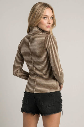 Rachel Striped Henley Top-Long Sleeve Shirt-Doe and Rae-Summit Lane Boutique, Women's Apparel and Gifts located in Grand Rapids, MI