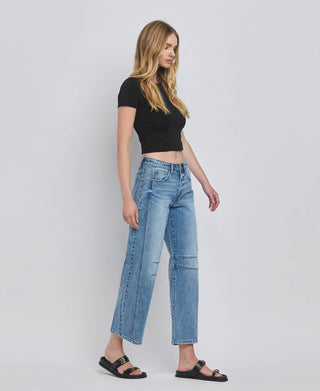 Kate II Barrel Leg-Jeans-VERVET by FLYING MONKEY-Summit Lane Boutique, Women's Apparel and Gifts located in Grand Rapids, MI