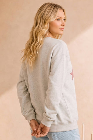 USA Patchwork Oversized Crewneck Top-Sweatshirt-Main Strip-Summit Lane Boutique, Women's Apparel and Gifts located in Grand Rapids, MI