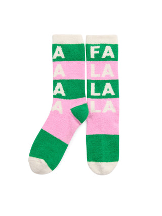 "FA LA LA" SOCKS,GREEN-Socks-Shiraleah-Summit Lane Boutique, Women's Apparel and Gifts located in Grand Rapids, MI