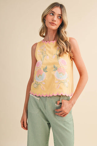 The Savannah Embroidered Tank