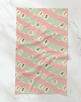 Tile Parade Tea Towel-Kitchen Towel-Geometry-Summit Lane Boutique, Women's Apparel and Gifts located in Grand Rapids, MI