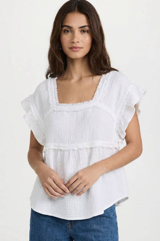 Sylvie Cotton Blouse-Kori America-Summit Lane Boutique, Women's Apparel and Gifts located in Grand Rapids, MI