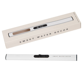 White Rechargeable Electric Lighter - Home Decor & Gifts-Lighters-Sweet Water Decor-Summit Lane Boutique, Women's Apparel and Gifts located in Grand Rapids, MI