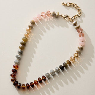 Mixed Bead Short Necklace with Adjustable Length-Necklaces-Frem-Summit Lane Boutique, Women's Apparel and Gifts located in Grand Rapids, MI