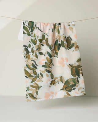 Painted Blossoms Tea Towel
