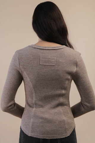Jackie Snap Top-Long Sleeves-VERY J-Summit Lane Boutique, Women's Apparel and Gifts located in Grand Rapids, MI
