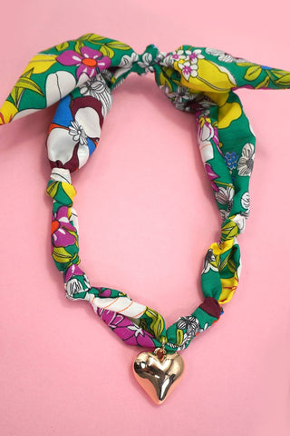 HANDMADE SCARF CHARM NECKLACE-Necklaces-JOSSLYN by wall to wall-Summit Lane Boutique, Women's Apparel and Gifts located in Grand Rapids, MI