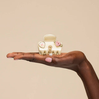 KitschPop™️ Cloud Clip 7pc Set Vintage - Pearlized Cream-Hair Accessories-KITSCH-Summit Lane Boutique, Women's Apparel and Gifts located in Grand Rapids, MI