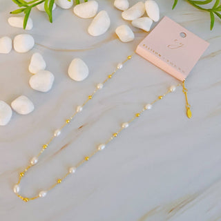 Ashley Freshwater pearl Necklace-Necklaces-Ellison+Young-Summit Lane Boutique, Women's Apparel and Gifts located in Grand Rapids, MI