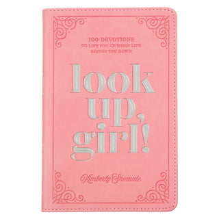 Devotional Look Up, Girl Faux leather-Christian Art Gifts-Summit Lane Boutique, Women's Apparel and Gifts located in Grand Rapids, MI