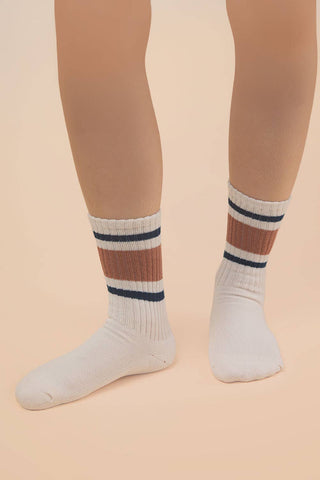 Color Block Crew Socks-Socks-VERY J-Summit Lane Boutique, Women's Apparel and Gifts located in Grand Rapids, MI
