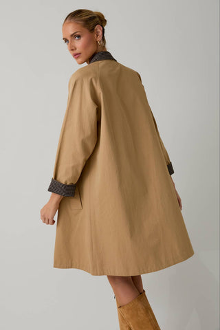 Carrie Contrast Collar Trench Coat-Jacket-Sunday Edition by LE LIS-Summit Lane Boutique, Women's Apparel and Gifts located in Grand Rapids, MI