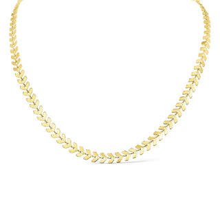 Stainless Steel Chevron Chain Necklace for Women-WJW-Summit Lane Boutique, Women's Apparel and Gifts located in Grand Rapids, MI