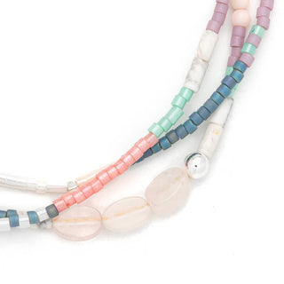 Mixed Media Bracelet - Heart/Rose Quartz/Silver-Bracelets-Scout Curated Wears-Summit Lane Boutique, Women's Apparel and Gifts located in Grand Rapids, MI