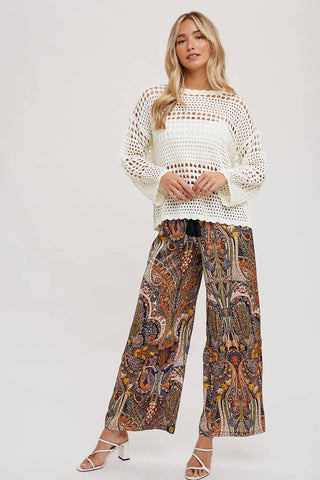 Ariel Open Knit Pullover-Sweaters-Bluivy-Summit Lane Boutique, Women's Apparel and Gifts located in Grand Rapids, MI