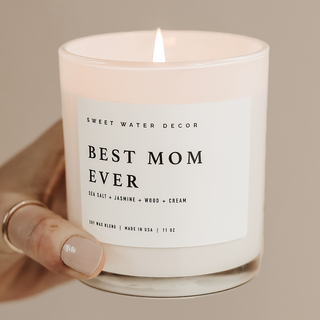 Best Mom Ever! 11 oz Soy Candle - Home Decor & Gifts-Sweet Water Decor-Summit Lane Boutique, Women's Apparel and Gifts located in Grand Rapids, MI