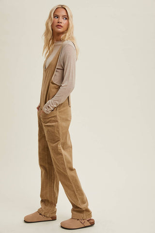 OPEN BACK CORDUROY JUMPSUIT-Jumpsuits-Wishlist Apparel-Summit Lane Boutique, Women's Apparel and Gifts located in Grand Rapids, MI