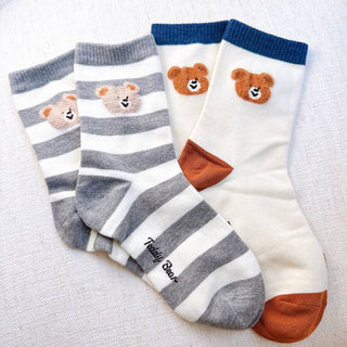 Bear Socks set of 2-Socks-Ellison+Young-Summit Lane Boutique, Women's Apparel and Gifts located in Grand Rapids, MI