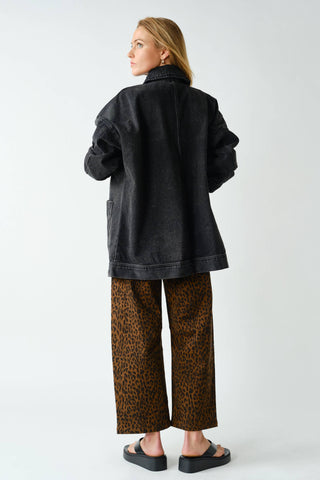 Boxy-Cut Denim Jacket-Jackets-Mono B-Summit Lane Boutique, Women's Apparel and Gifts located in Grand Rapids, MI