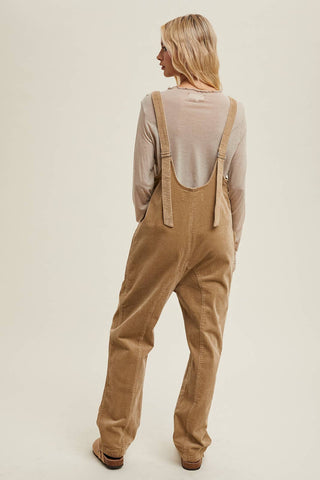 OPEN BACK CORDUROY JUMPSUIT-Jumpsuits-Wishlist Apparel-Summit Lane Boutique, Women's Apparel and Gifts located in Grand Rapids, MI