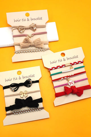 BOHO DUAL FUNCTION KNOT BRACELET HAIR TIES-Hair Accessories-JOSSLYN by wall to wall-Summit Lane Boutique, Women's Apparel and Gifts located in Grand Rapids, MI