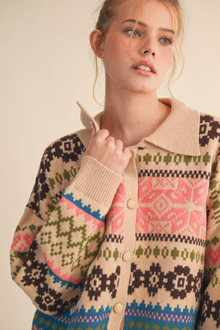 Dakota Fair Isle Sweater-Sweaters-&MERCI-Summit Lane Boutique, Women's Apparel and Gifts located in Grand Rapids, MI